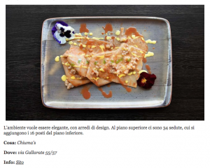 Chiuma's ristorante napoletano a Milano, nuove aperture, dove mangiare
